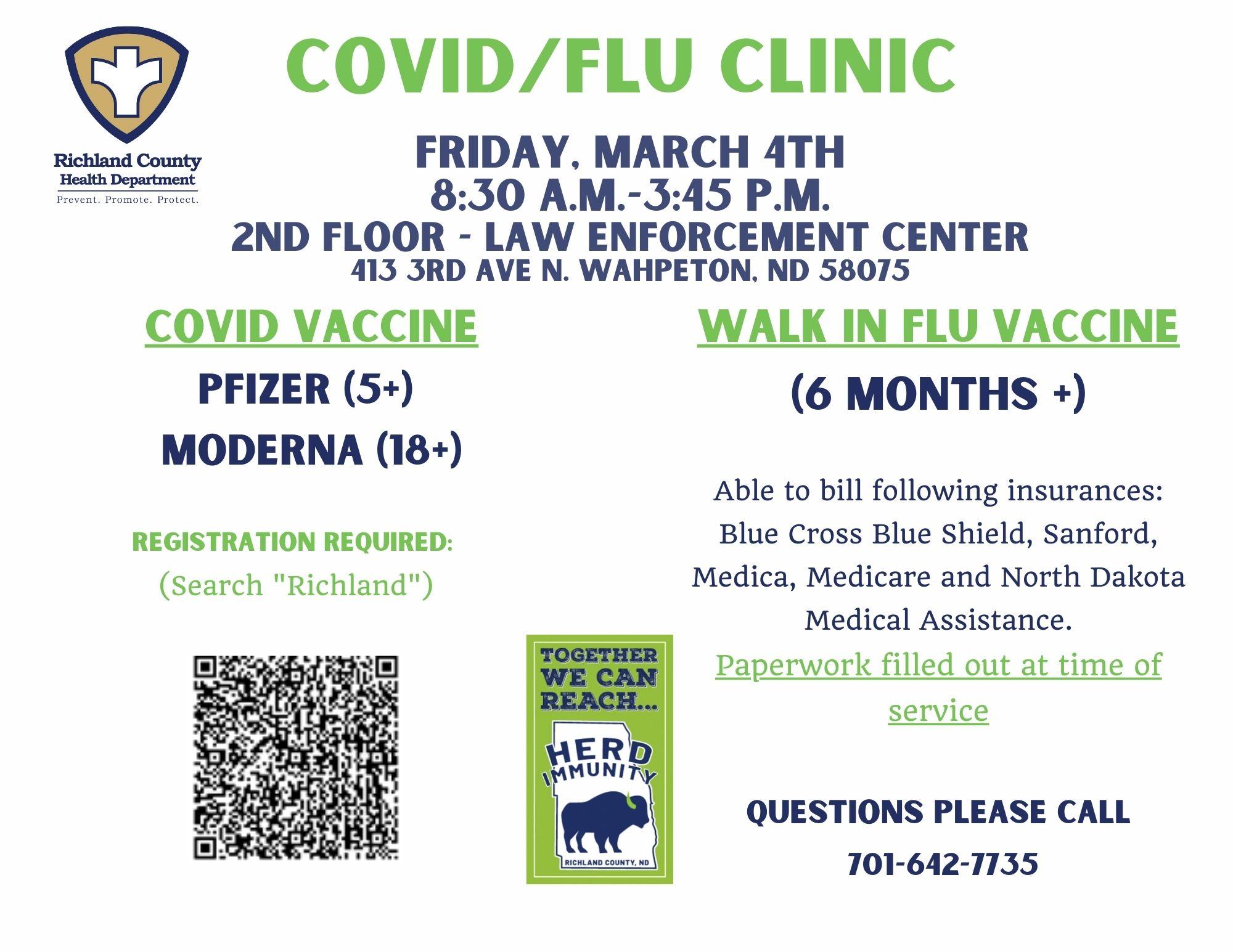 COVID-19/Flu Shot Clinic