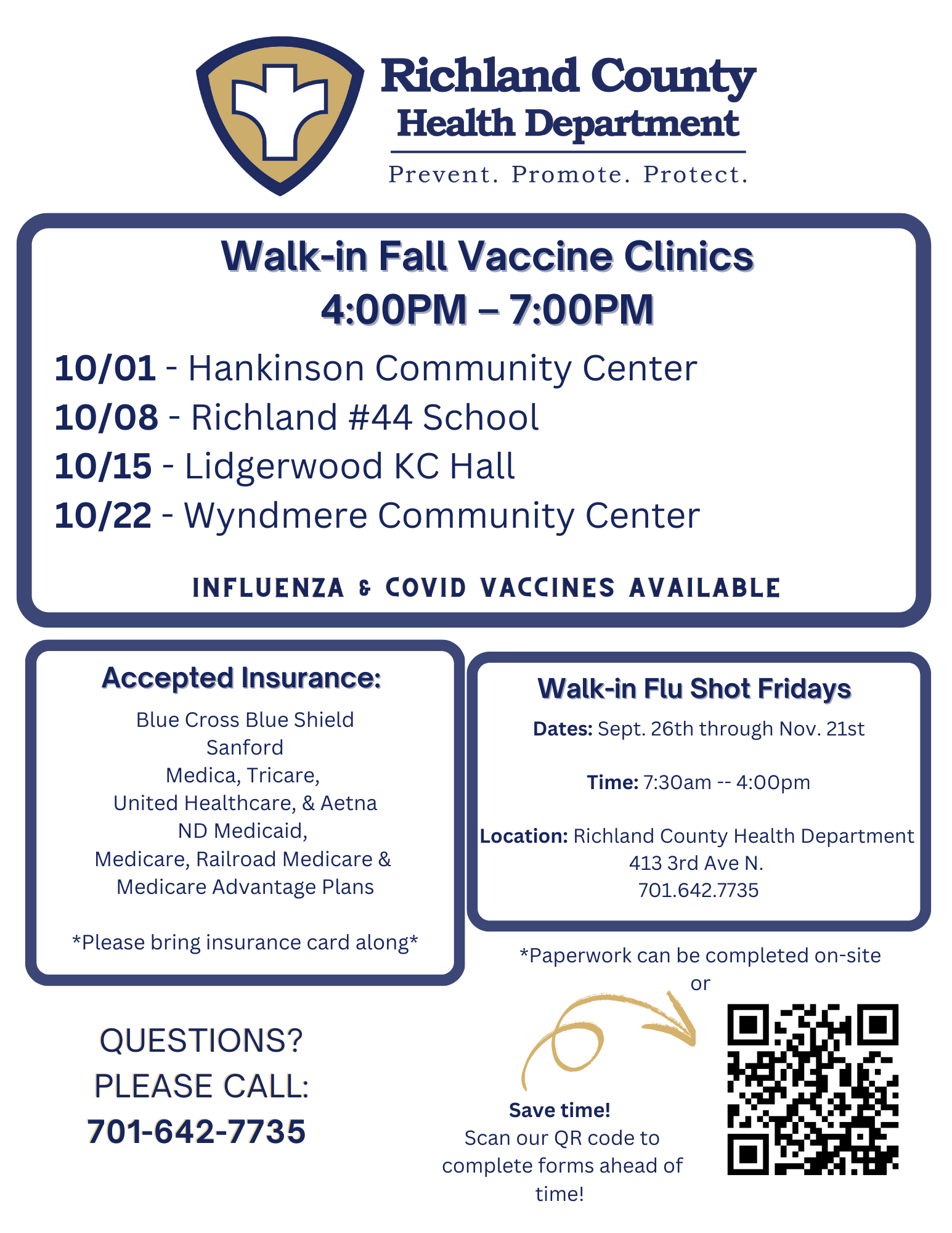 Hankinson Walk-in Flu Clinic