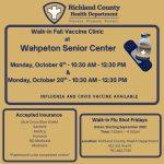 Walk In Flu Shots- Wahpeton Senior Center