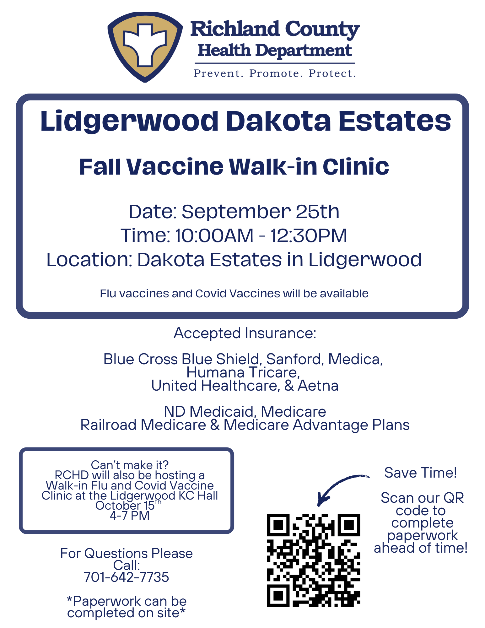 Flu Shots- Dakota Estates Lidgerwood