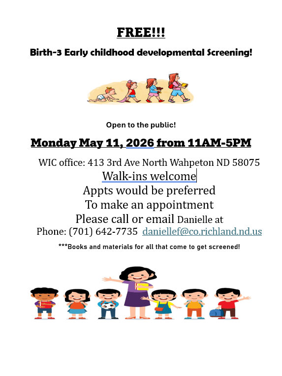 Free! Birth-3 Early Childhood Developmental Screening